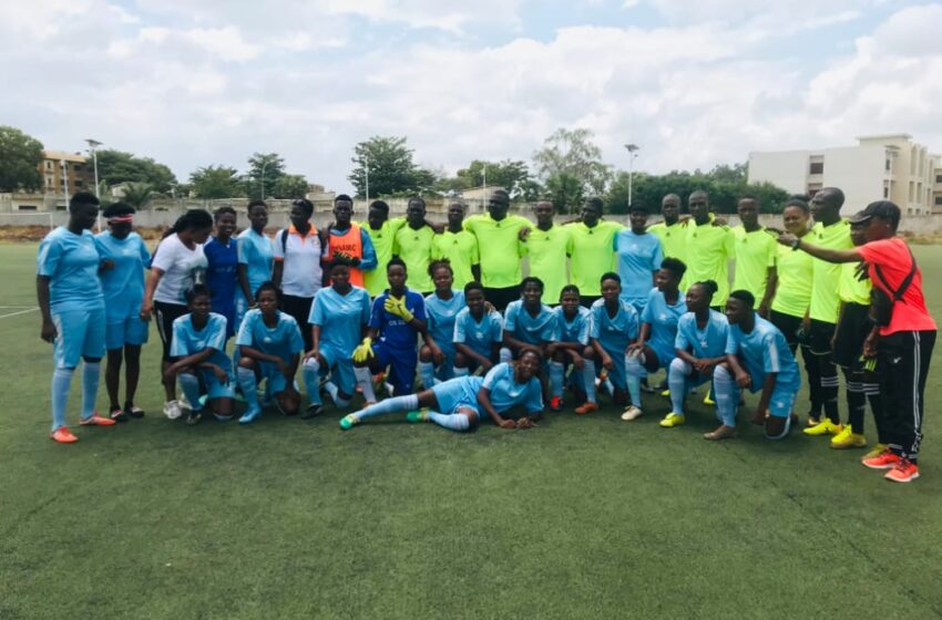  BENIN FOOT FÉMININ :Les filles de Dynamique FC jouent en match de gala contre leur Staff
