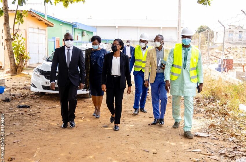  Ecole des métiers du numérique : Une délégation gouvernementale sur le site de construction