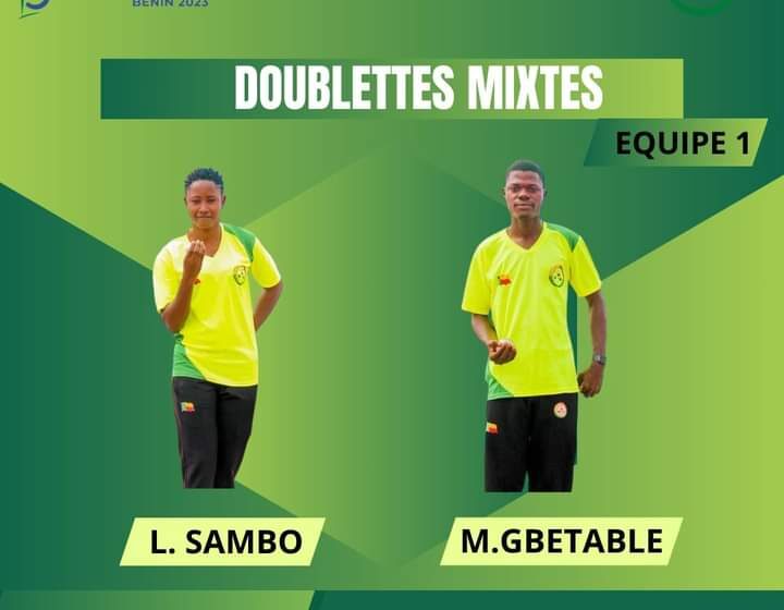  Finale de la doublette mixte des mondiaux de pétanque 2023: Le Bénin tient son premier Graal