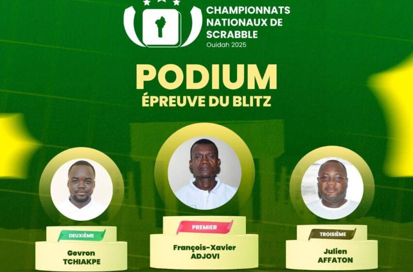  Championnat National de Scrabble 2025 : François-Xavier Adjovi triomphe en Blitz