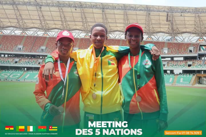  Athlétisme : Le Bénin rafle 30 médailles en Côte d’Ivoire 