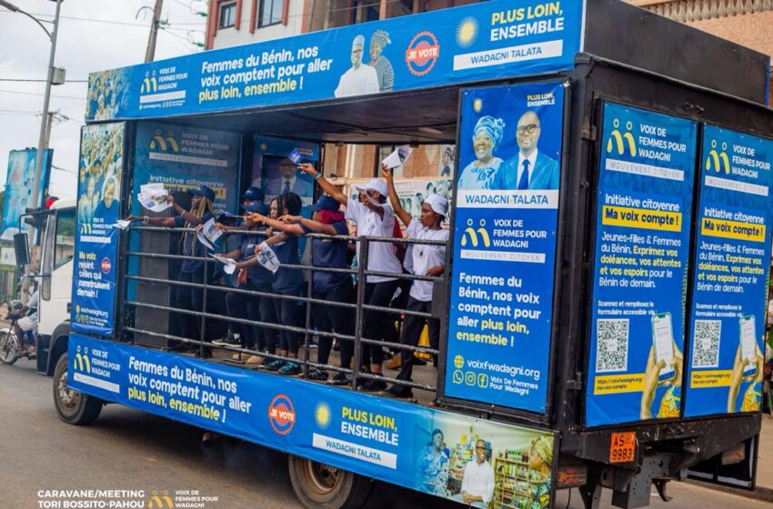  Mobilité victorieuse du Mouvement Citoyen Voix de Femmes pour Wadagni à Tori et Pahou : Le succès éclatant de la caravane